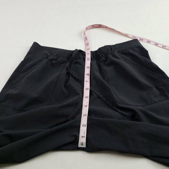 Albion Jetsetters Ankle Zip Pant Womens Large Petite L Black Jogger Pull On - Picture 11 of 14